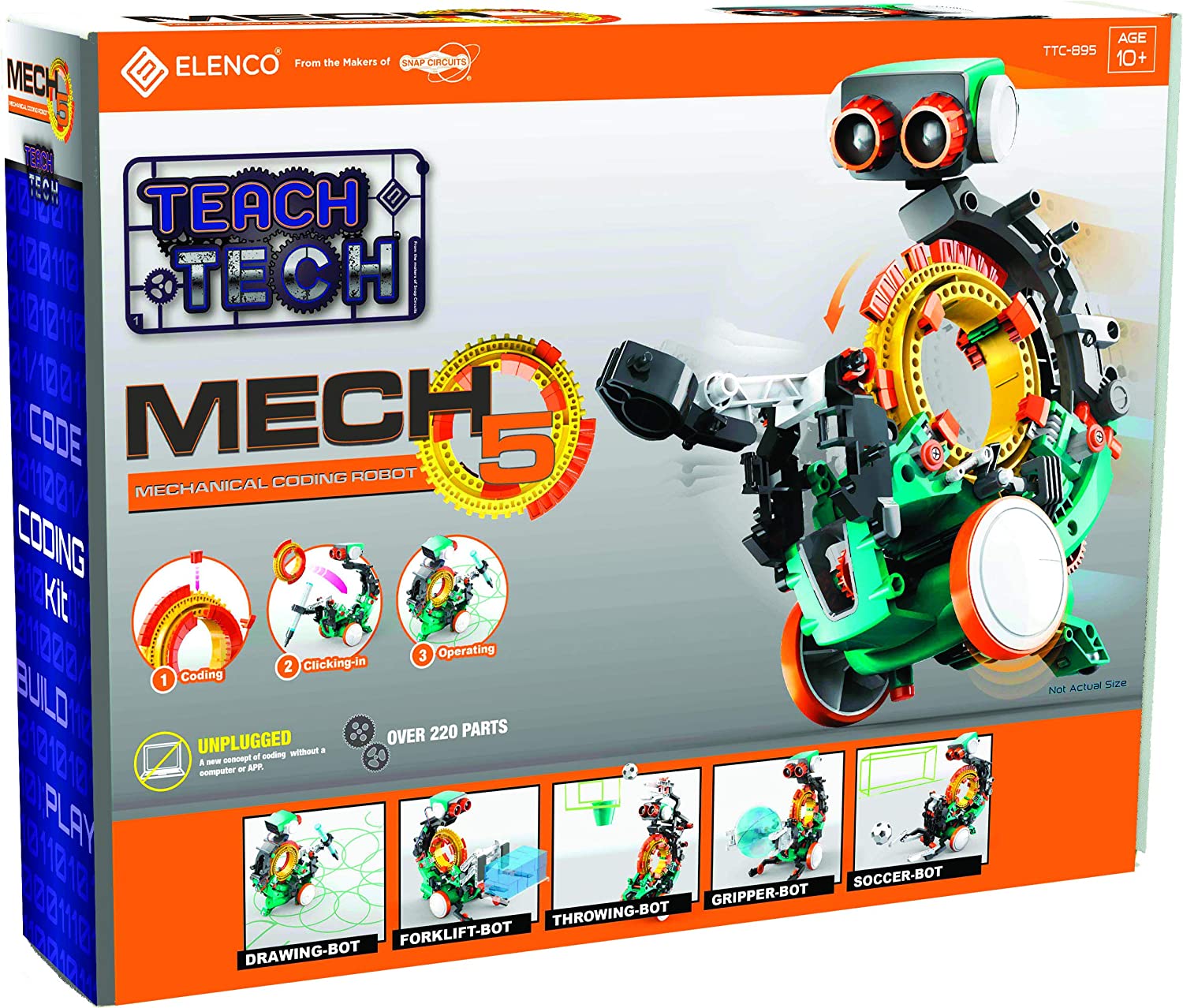 Snap Circuits Teach Tech Mech 5, Mechanical Coding Robot