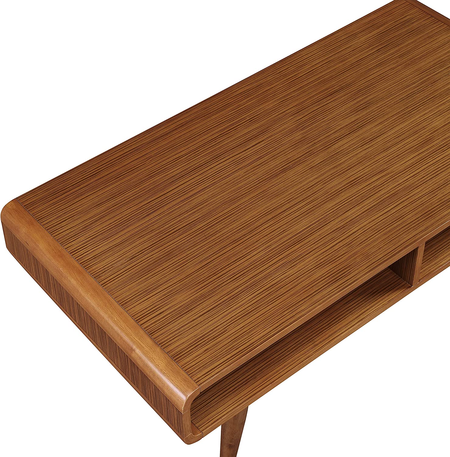 Boraam Zebra Series Halmstad Coffee Table, Rich Walnut