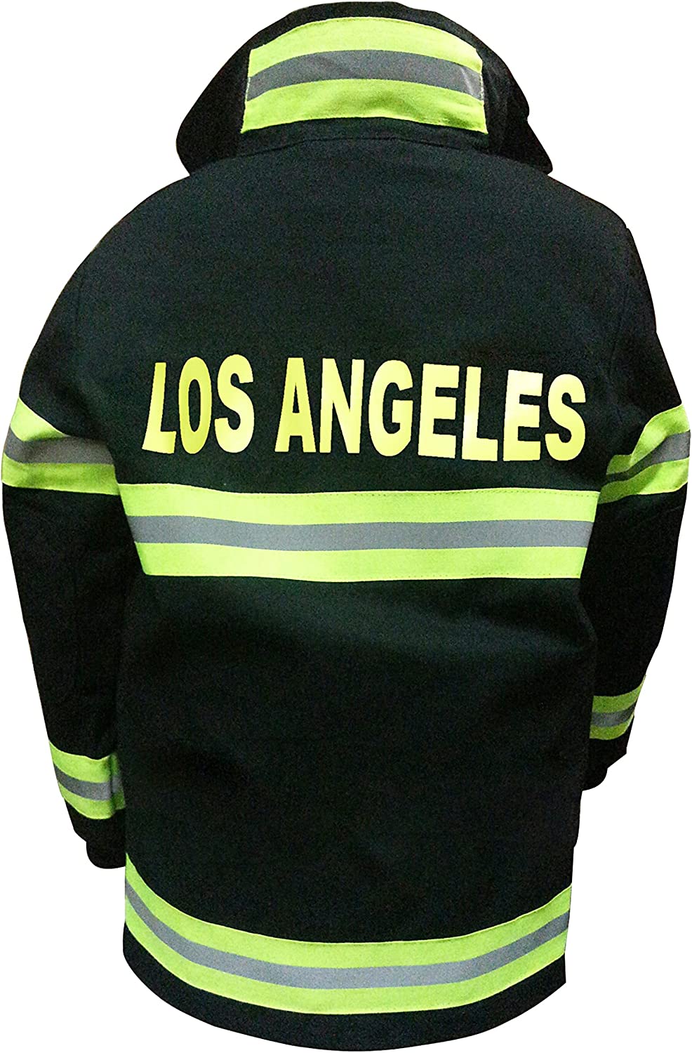 Aeromax Jr. LOS ANGELES Fire Fighter Suit, Black, Size 8/10. The best #1 - Award Winning firefighter suit. The most realistic bunker gear for kids everywhere. Just like the real gear!
