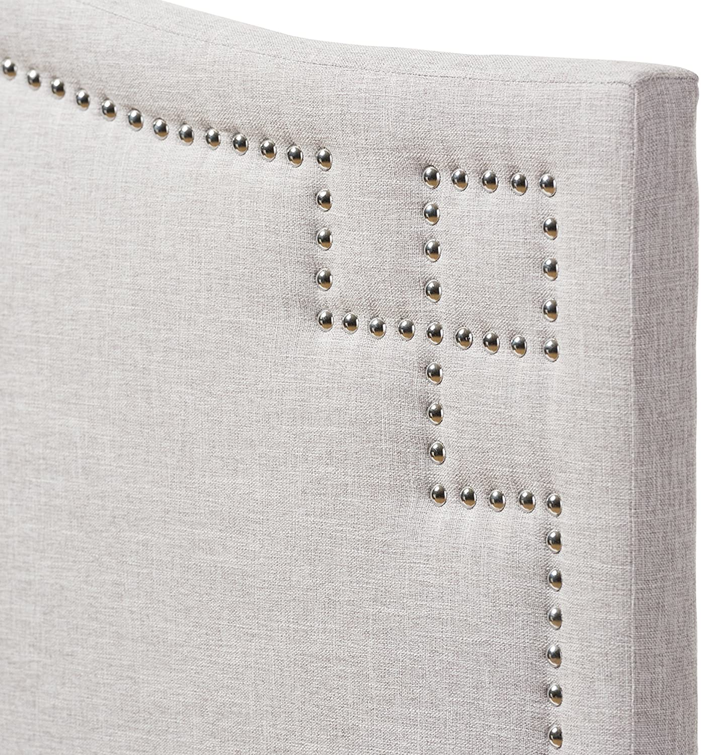 You can imagine this designer piece feeling right at home in a villa in the Hollywood Hills or a lavish loft in New York. Transform your space into a luxurious hideaway. The beautiful nail head detailing cornering the headboard adds that subtle sparkle t