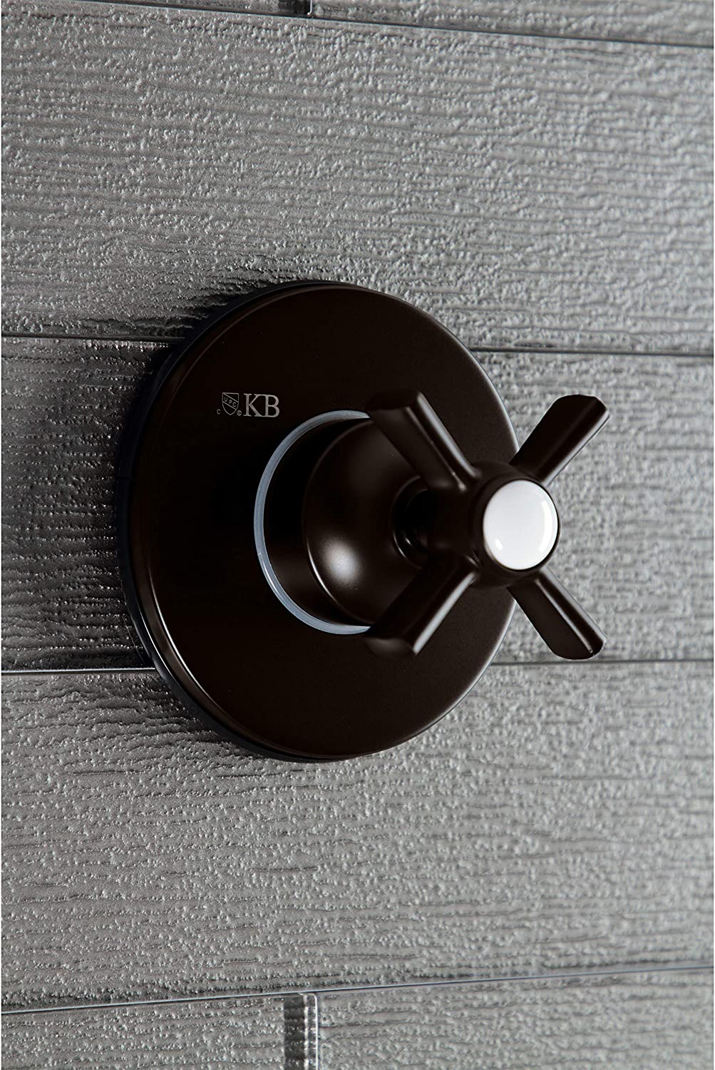 Kingston Brass KS3035ZX Three-Way Diverter Valve with Trim Kit, Oil Rubbed Bronze