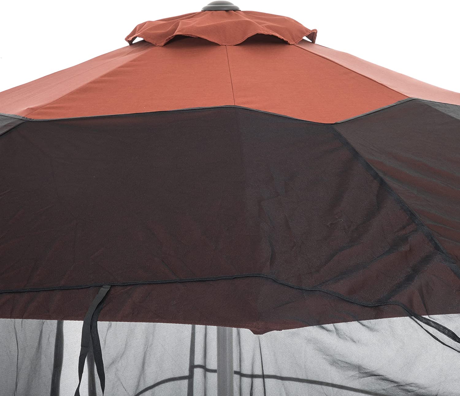 Classic Accessories Water-Resistant 9 Foot Universal Round Patio Umbrella Insect Screen Canopy, Patio Furniture Covers