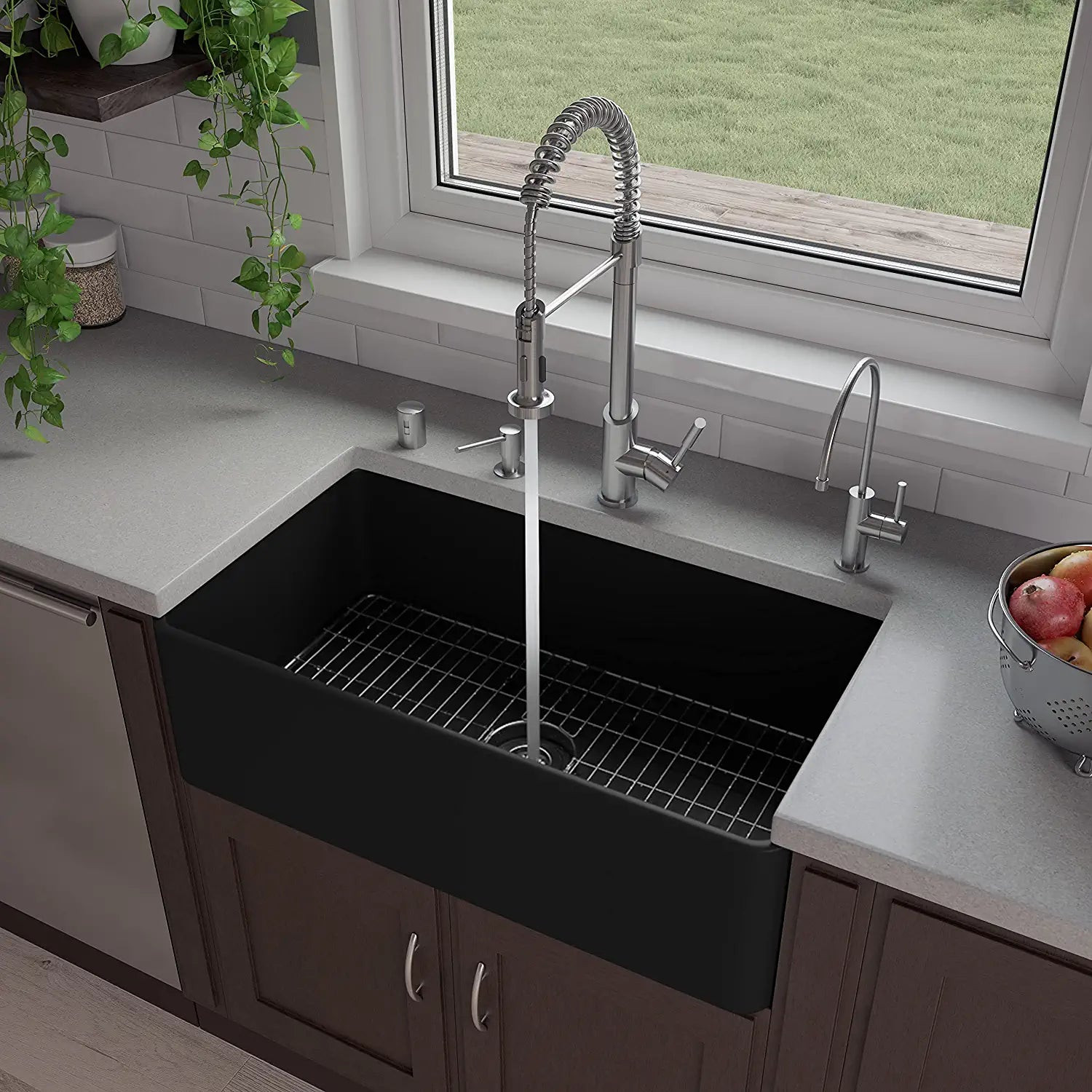 ALFI brand ABF3318S-BM Kitchen Sink, Black Matte