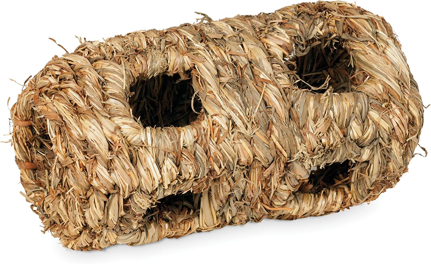 Prevue Hendryx 1092 Nature&#39;s Hideaway Grass Tunnel Toy, Small, Black, 7.5 x 3.75 x 3.75