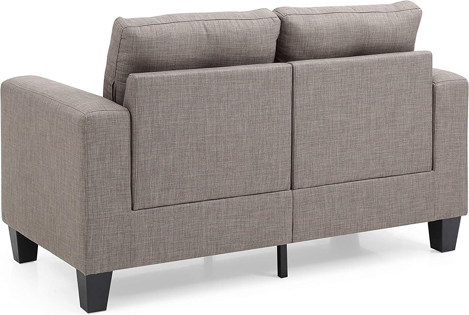 Glory Furniture Newbury Loveseat, Gray. Living Room Furniture 36&#34; H x 58&#34; W x 32&#34; D