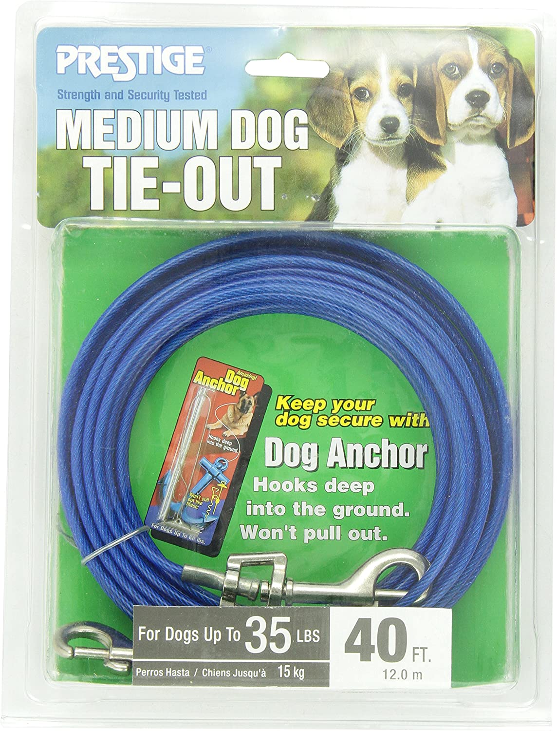 Boss Pet - Prestige 40ft Medium Dog Tie Out