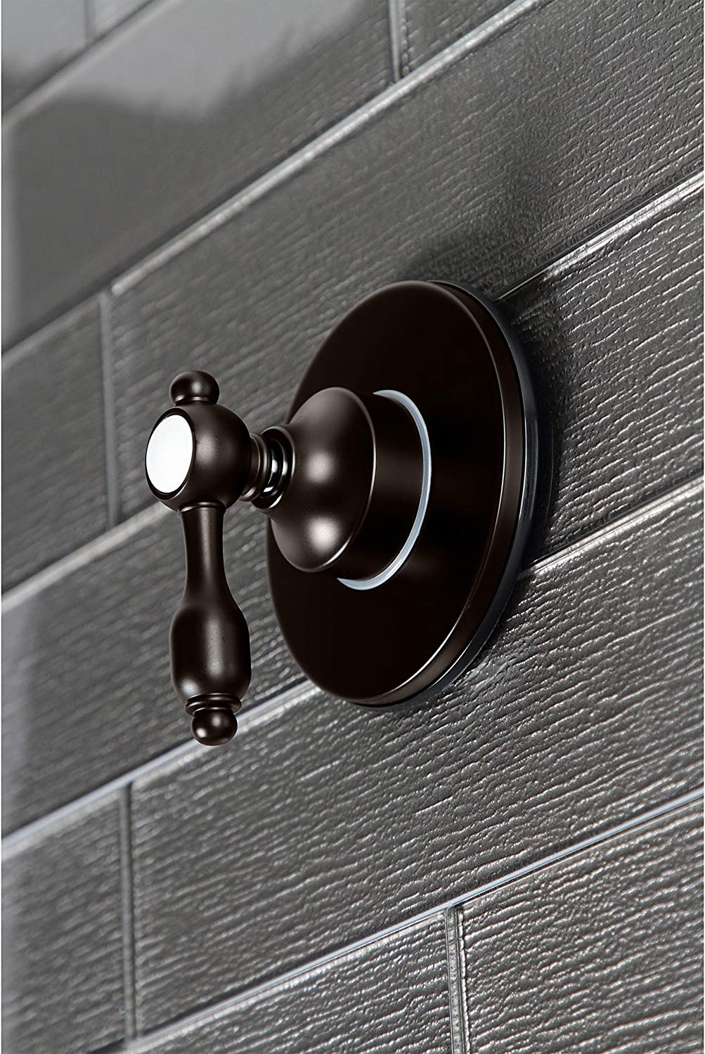 Kingston Brass KS3035TAL Tudor Three-Way Diverter Valve with Trim Kit, Oil Rubbed Bronze