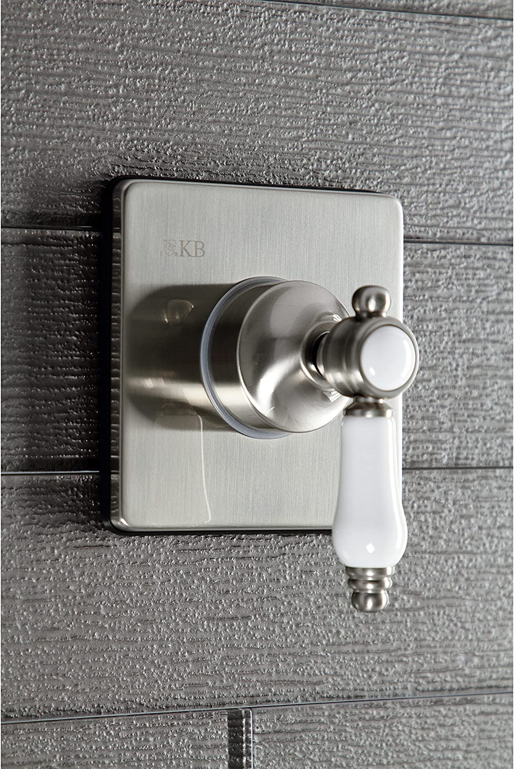 Kingston Brass KS3048BPL Bel-Air Three-Way Diverter Valve with Trim Kit, Brushed Nickel