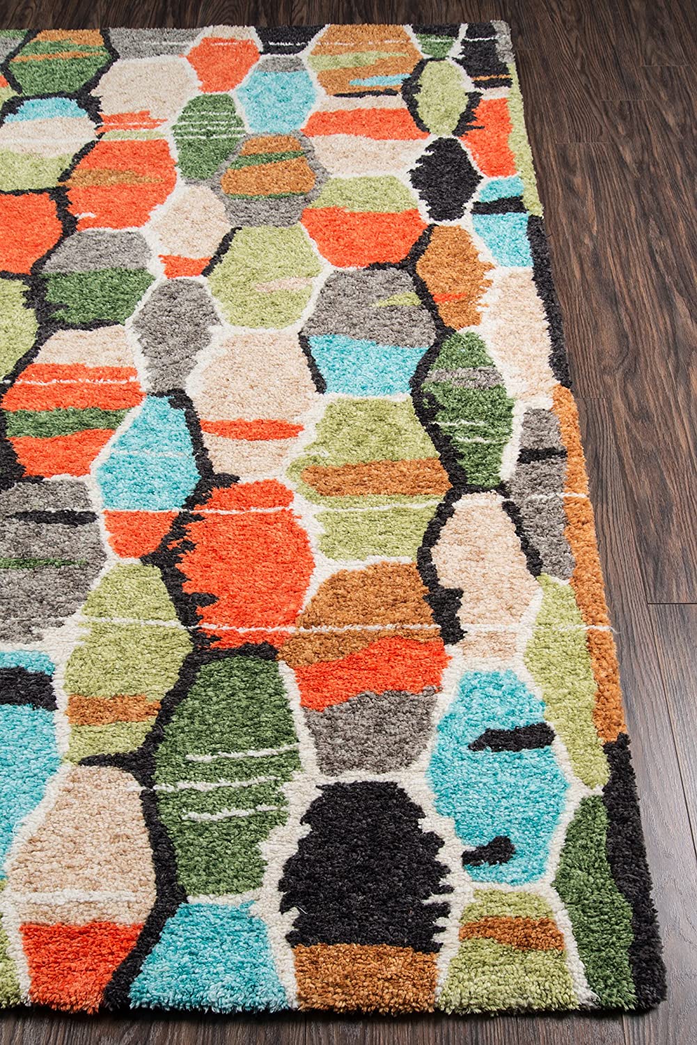 Novogratz Bungalow Collection Tiles Area Rug, 5&#39;0&#34; x 7&#39;6&#34;, Multicolor