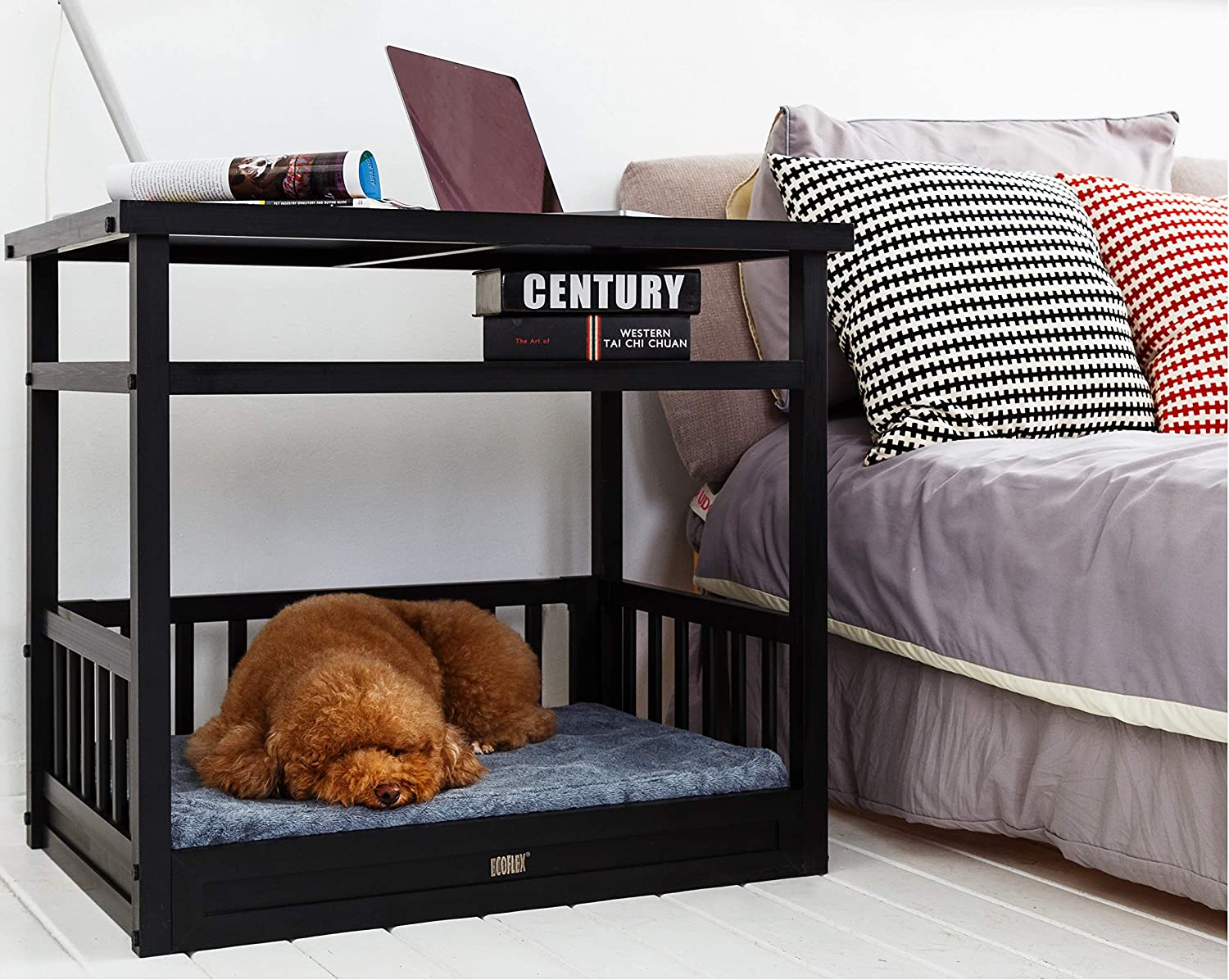 ECOFLEX® Dog Bed and Nightstand in Espresso