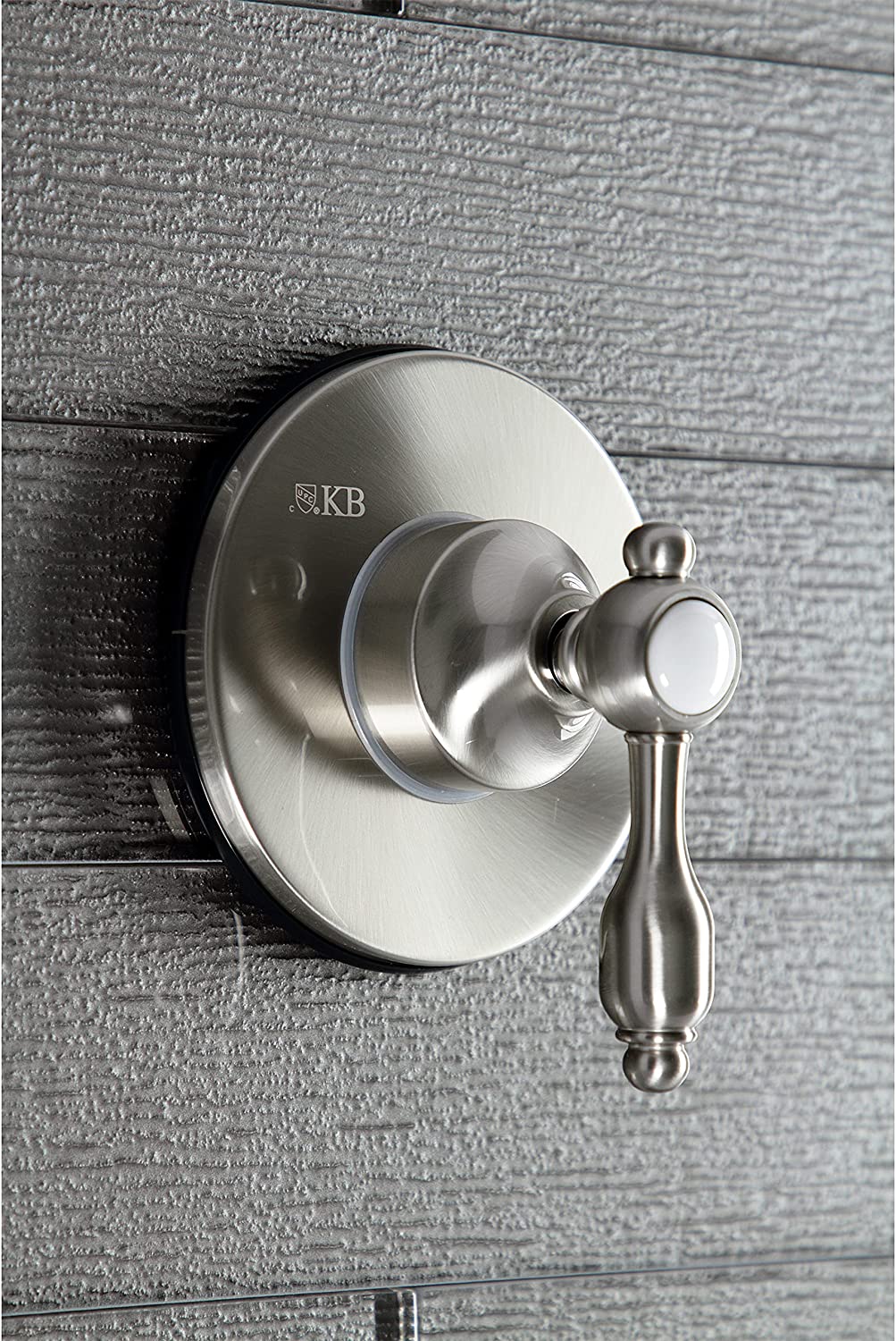 Kingston Brass KS3038TAL Tudor Three-Way Diverter Valve with Trim Kit, Brushed Nickel