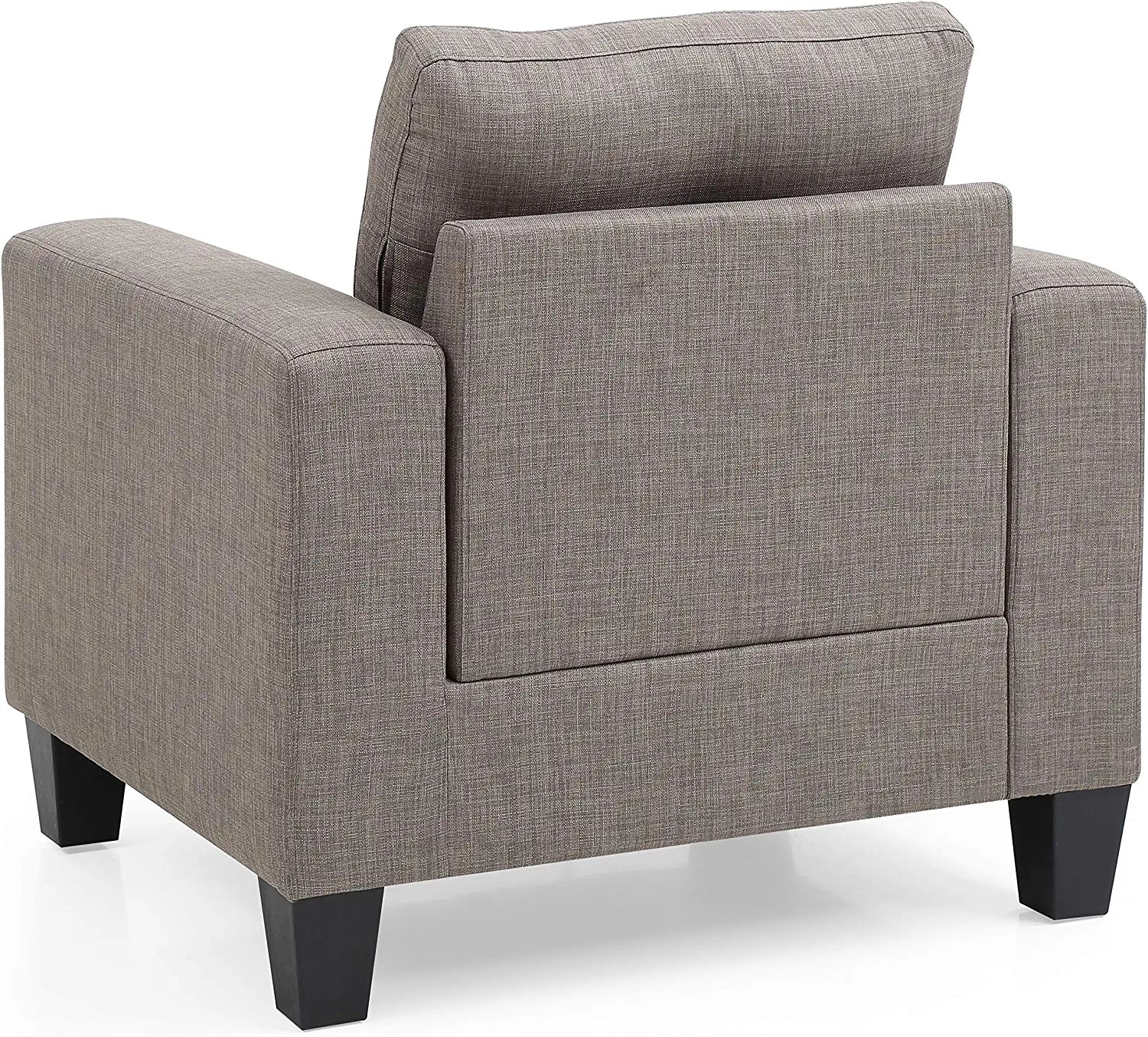 Glory Furniture Newbury Chair, Gray. Living Room Furniture, 36&#34; H x 35&#34; W x 32&#34; D