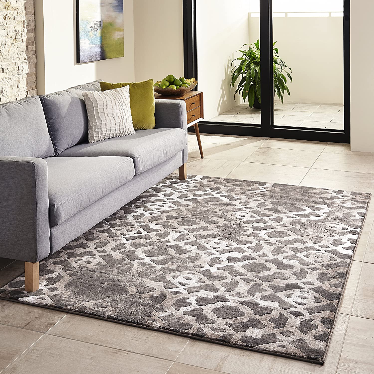 Momeni Rugs Monterey Collection Contemporary Area Rug, 7&#39;6&#34; x 9&#39;6&#34;, Brown