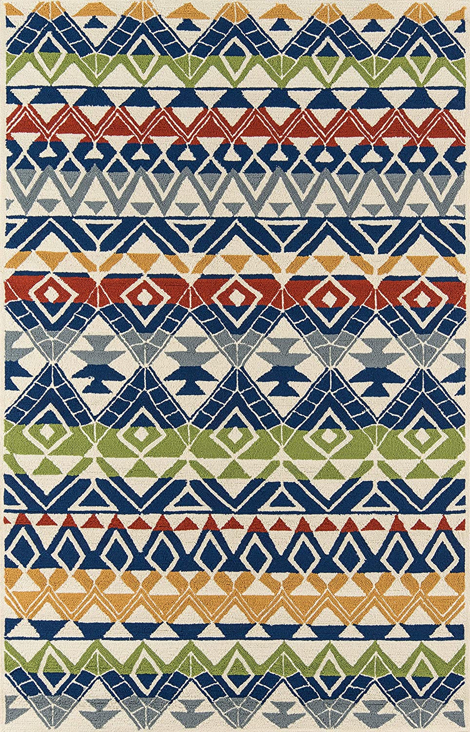 Momeni Rugs Veranda Collection Area Rug, 3&#39;9&#34; x 5&#39;9&#34;, Multicolor