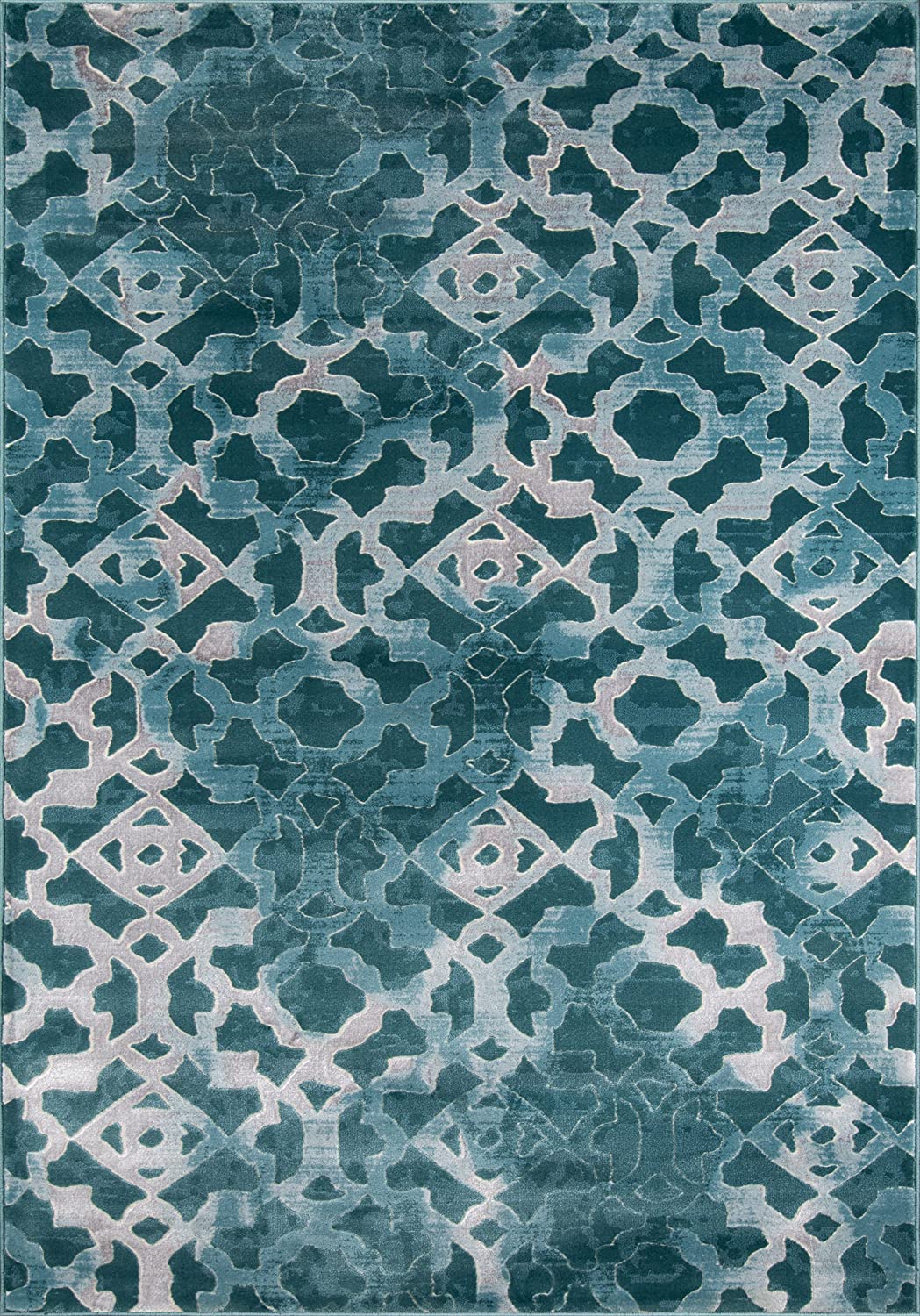 Momeni Rugs Monterey Collection Contemporary Area Rug, 7&#39;6&#34; x 9&#39;6&#34;, Teal