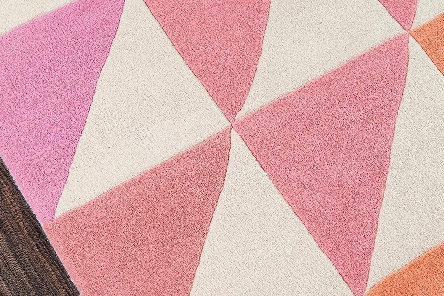 Novogratz Delmar Collection Agatha Side Triangles Area Rug, 8&#39;0&#34; x 10&#39;0&#34;, Pink