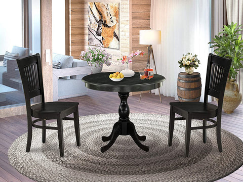 East West Furniture AMVA5-LWH-W Dining Set, Regular